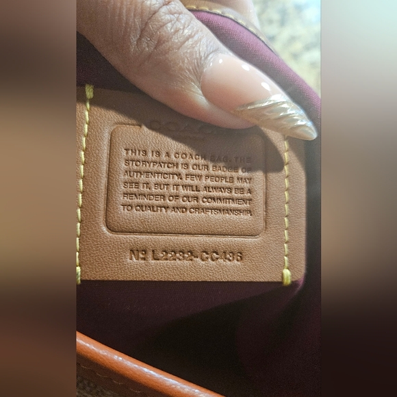 SOLD🧡 Coach Coated Canvas Tan Rust Signature Cary Shoulder Bag & Wallet Bundle - Picture 3 of 16